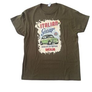 NWT Men’s Italian Garage Graphic T-Shirt Size Small